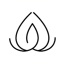 Yoga Symbol in Form einer Zwiebel von BleibFit24