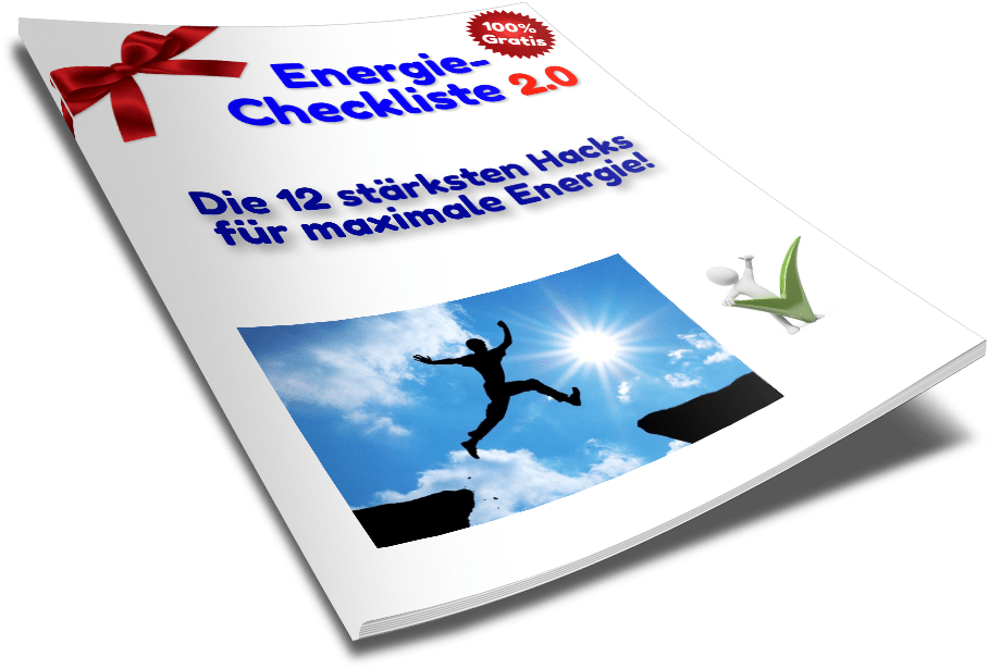 kostenlose "Energie-Checkliste 2.0" um deine Energie sofort zu Steigern