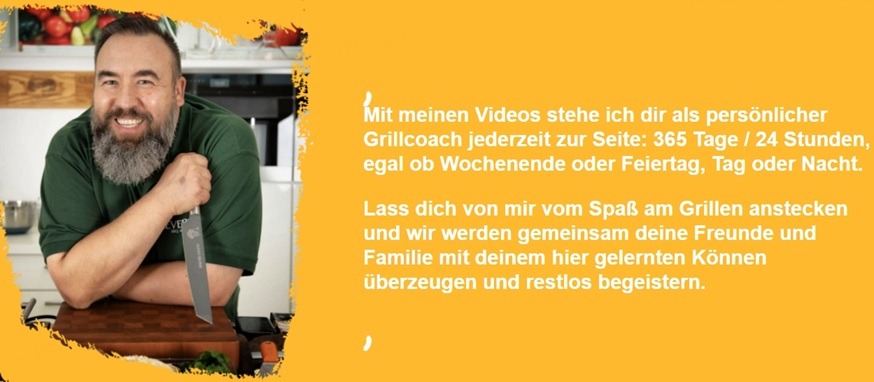 Oliver Sievers spricht über seinen Online Grill Kurs
